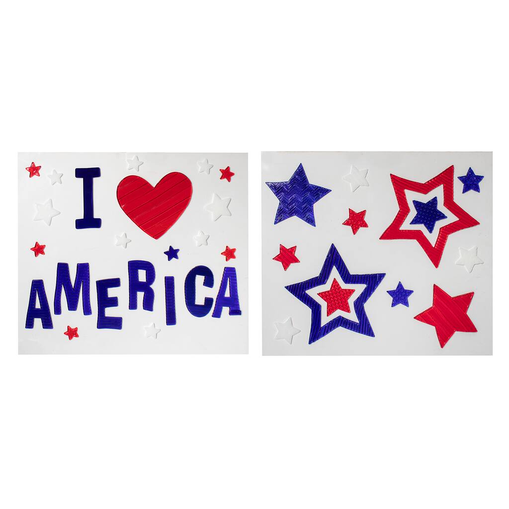 Assorted I Love America Gel Clings By Ashland Michaels